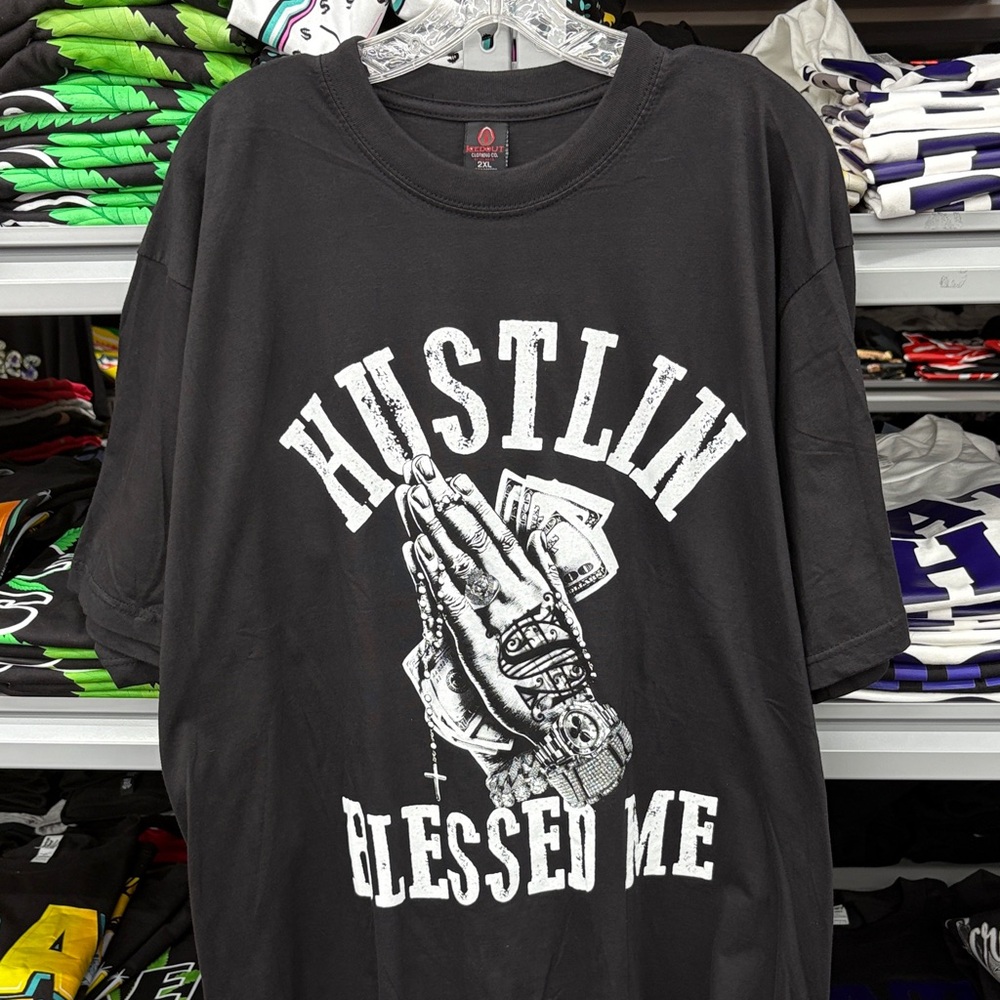 Graphic T-Shirt - Hustlin Blessed Me